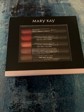 Mary Kay Lip Gloss Set - Red, Pink, Nude, Brown Tones